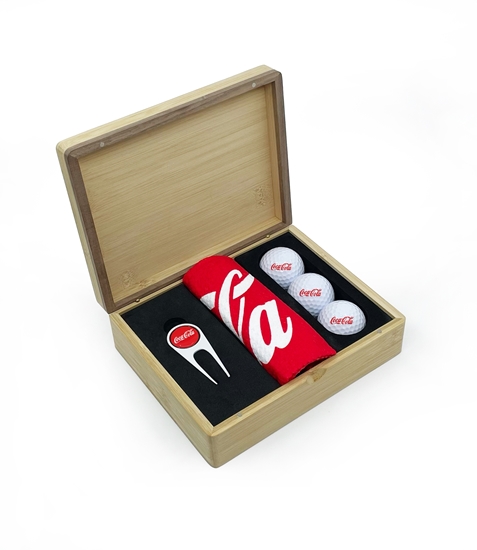 Picture of HINGED MAGNETIC BAMBOO REVO GOLF PRESENTATION BOX